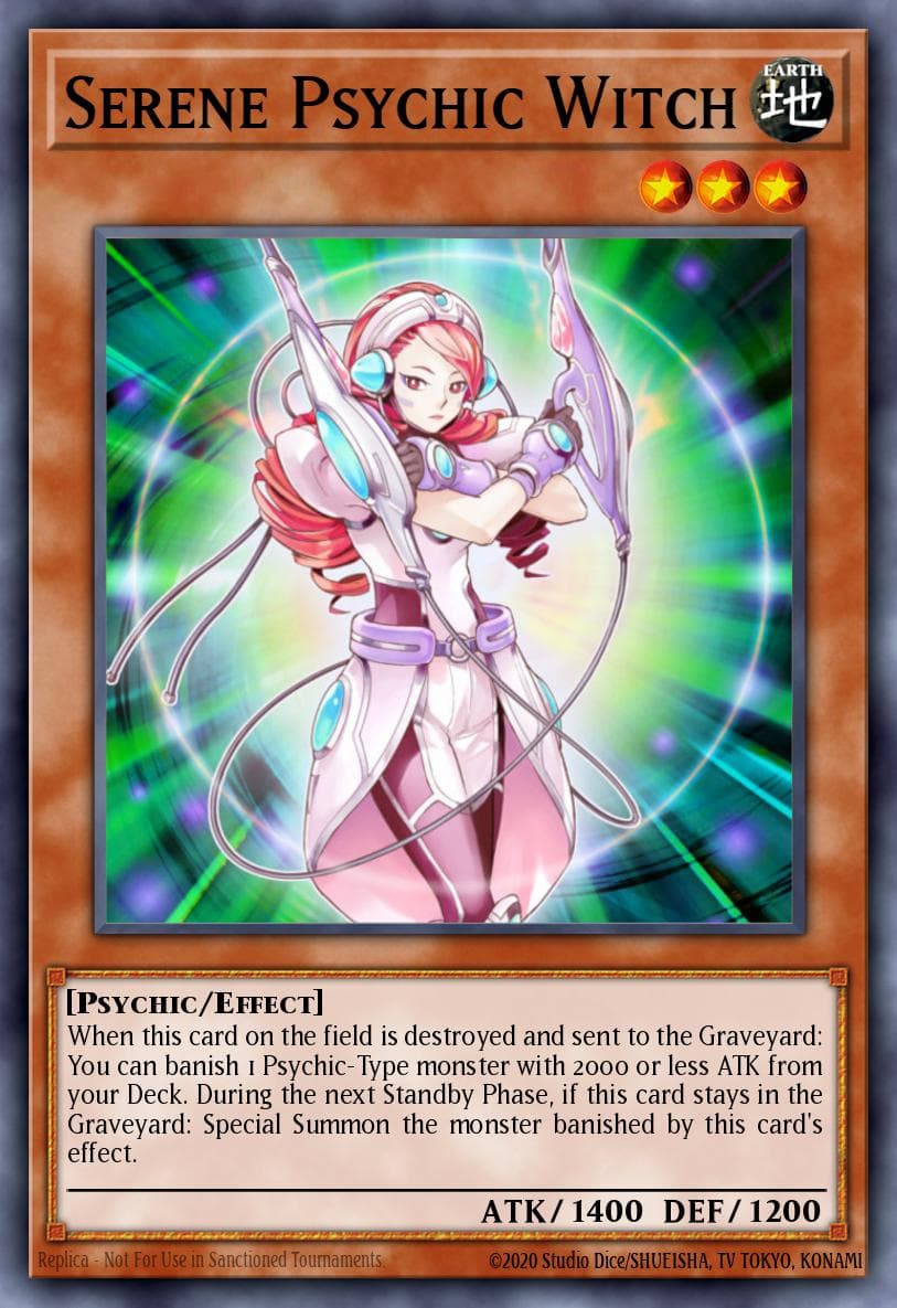 Serene Psychic Witch — Extreme Victory Yu-Gi-Oh! card by KAZUKI TAKAHASHI
