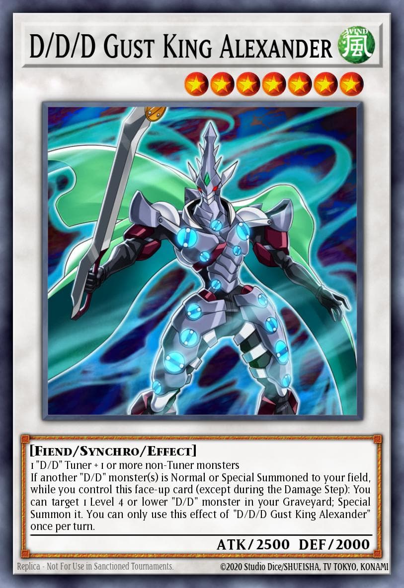 D/D/D Gust King Alexander — Yu-Gi-Oh! card