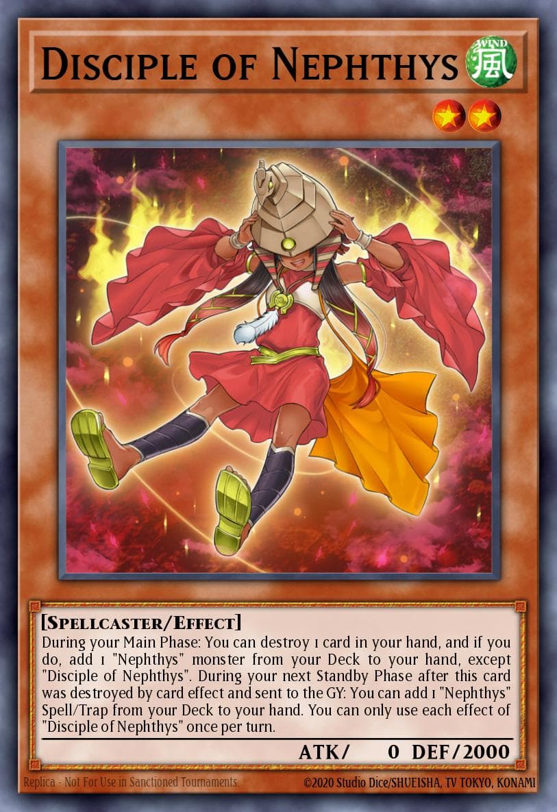 Disciple of Nephthys — Hidden Summoners Yu-Gi-Oh! card by KAZUKI TAKAHASHI