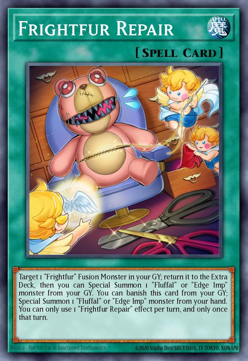 Frightfur Repair — Rise of the Duelist Yu-Gi-Oh! card by Studio Dice/SHUEISHA, TV TOKYO, KONAMI