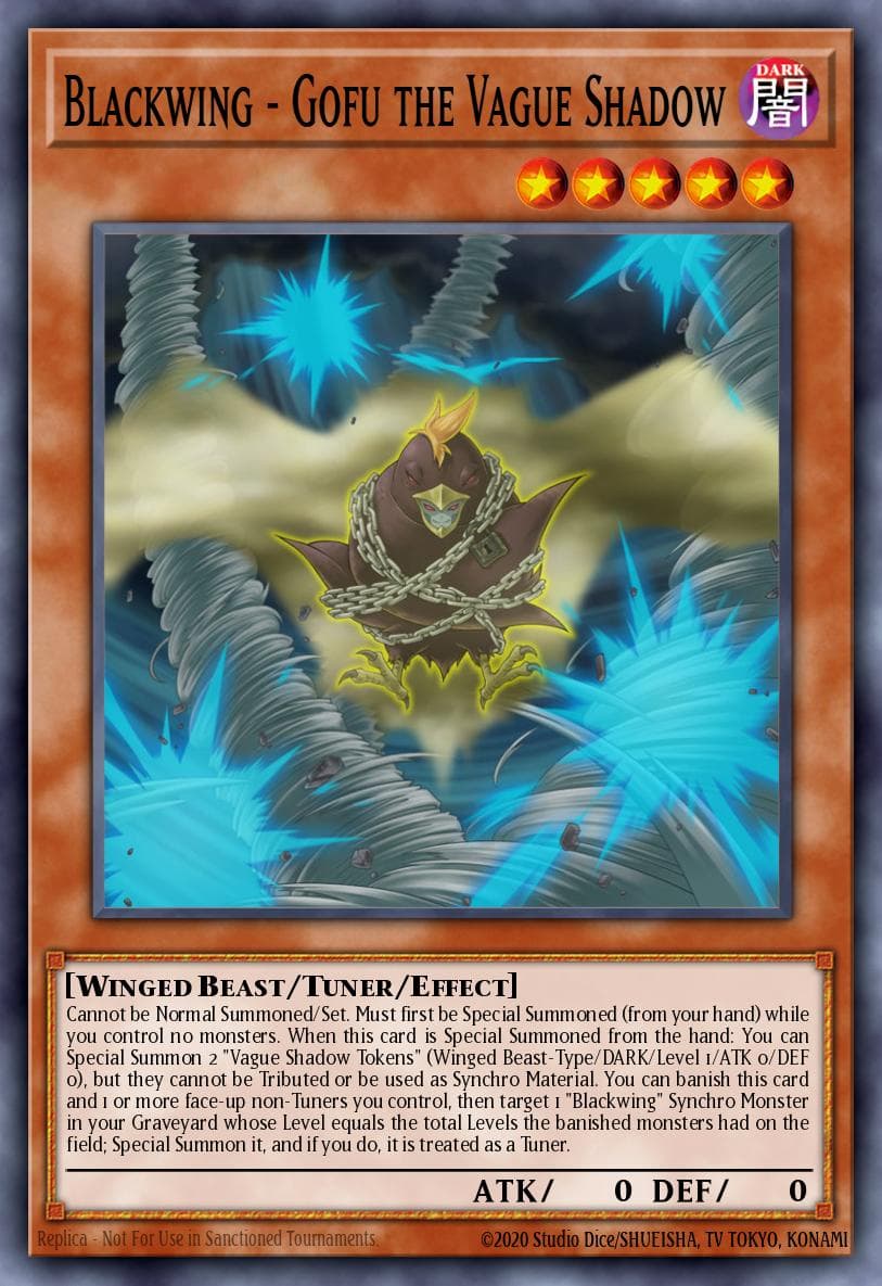Blackwing - Gofu the Vague Shadow — OTS Tournament Pack 4 Yu-Gi-Oh! card by KAZUKI TAKAHASHI