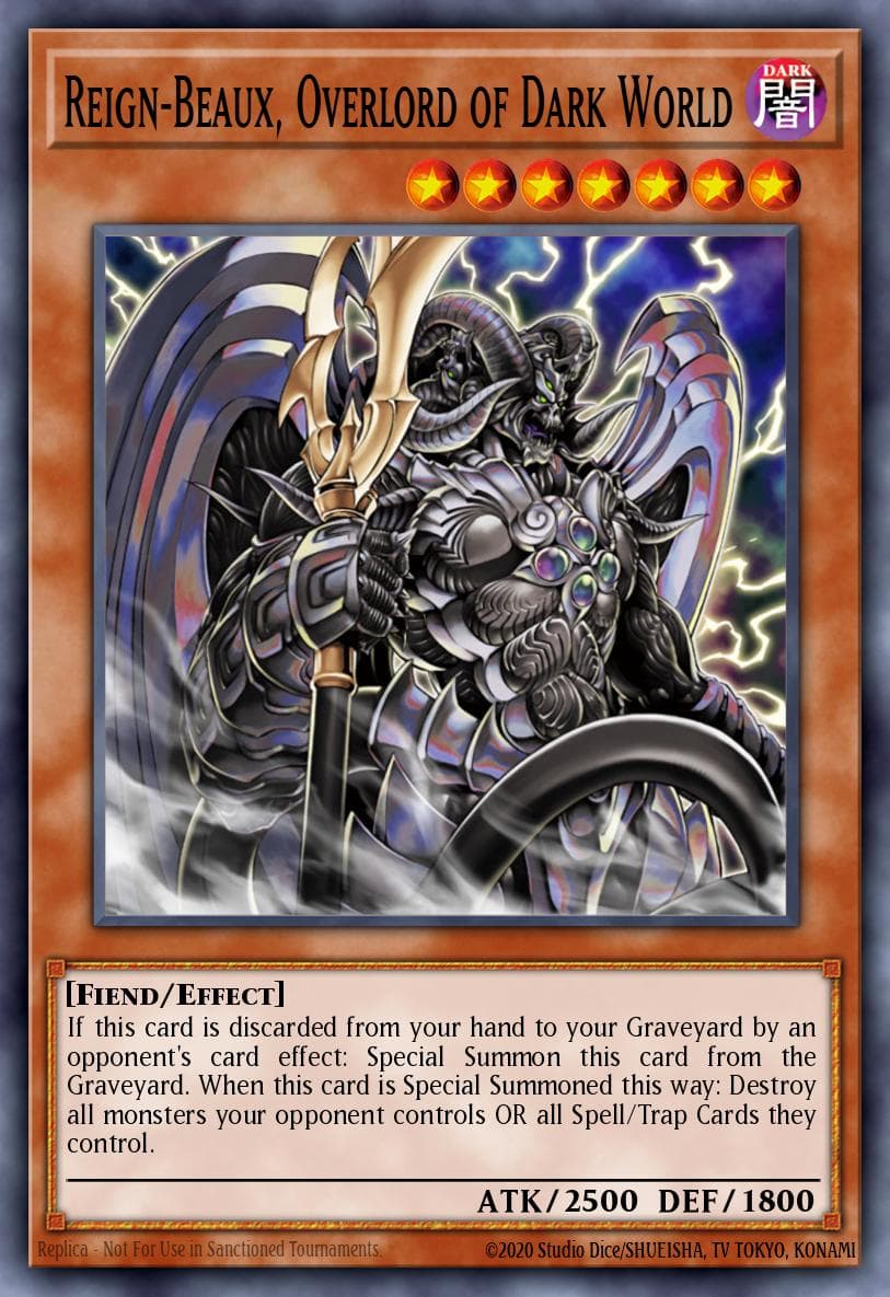 Reign-Beaux, Overlord of Dark World — Yu-Gi-Oh! card