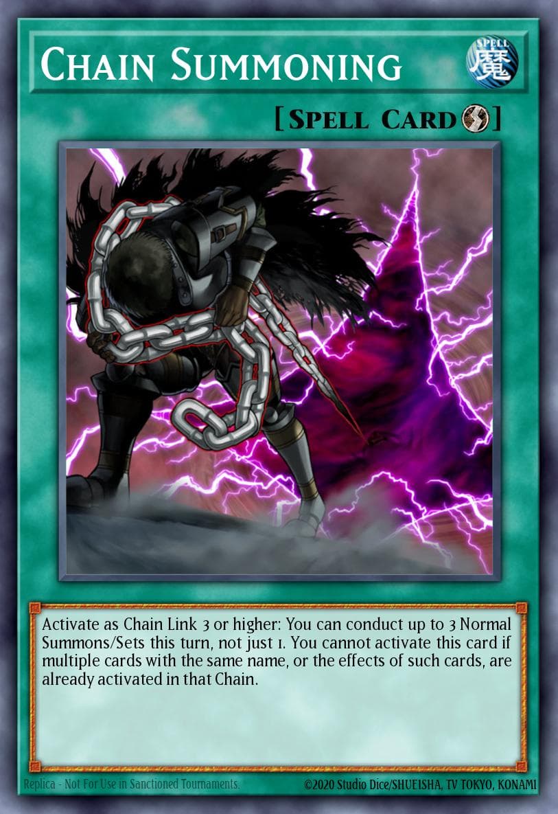 Chain Summoning — OTS Tournament Pack 5 Yu-Gi-Oh! card by KAZUKI TAKAHASHI