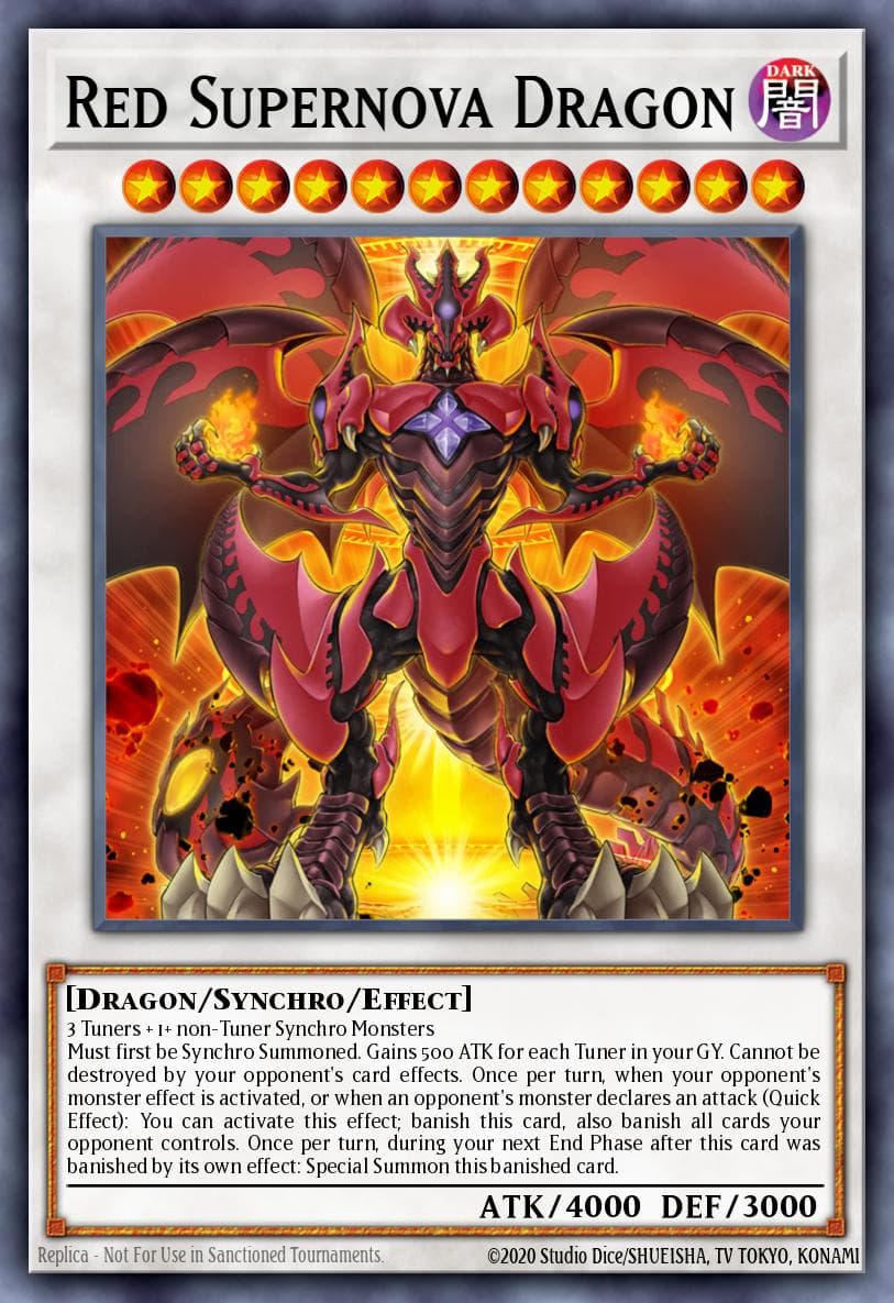 Red Supernova Dragon — Structure Deck: The Crimson King Yu-Gi-Oh! card by Konami