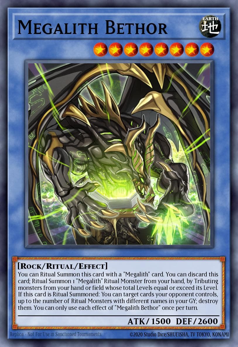 Megalith Bethor — Ignition Assault Yu-Gi-Oh! card by KAZUKI TAKAHASHI