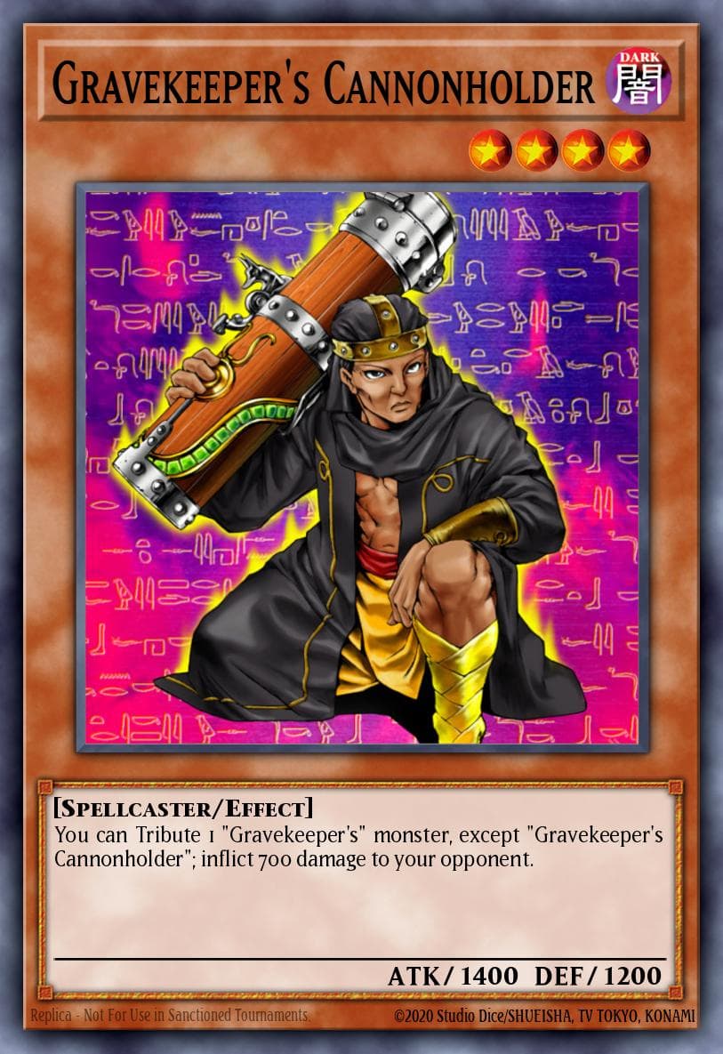 Gravekeeper's Cannonholder — Dark Revelation Volume 1 Yu-Gi-Oh! card by KAZUKI TAKAHASHI