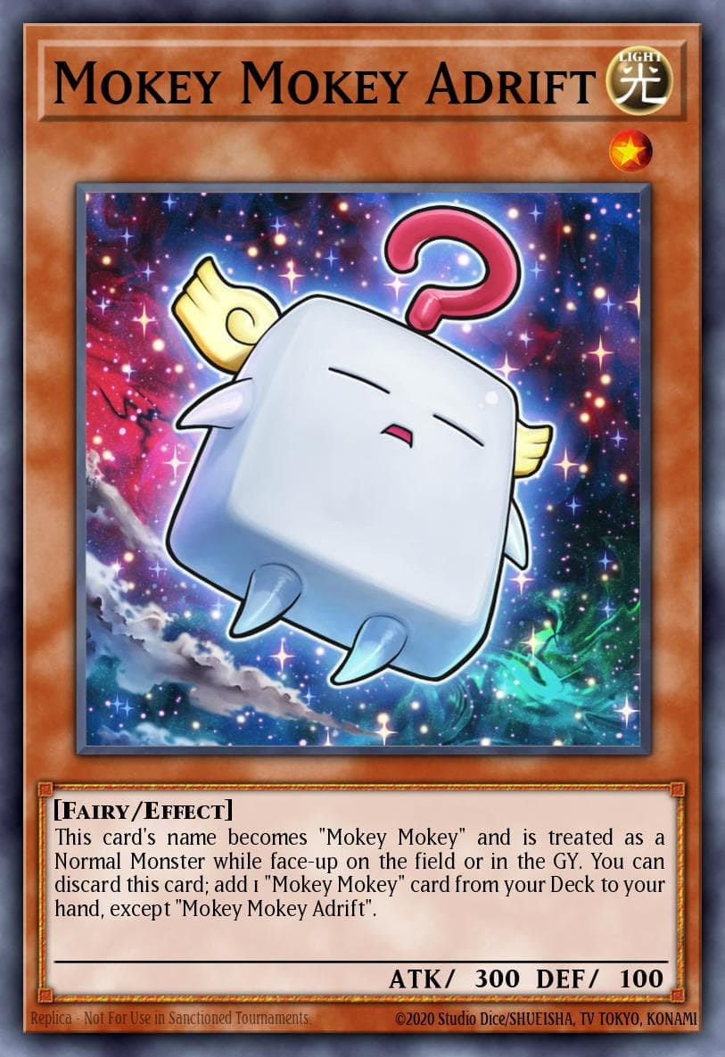 Mokey Mokey Adrift — Power of the Elements Yu-Gi-Oh! card by Konami