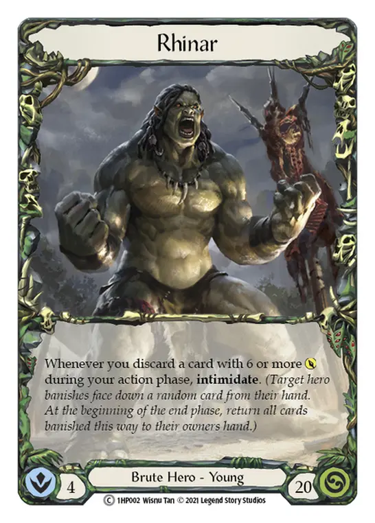 Rhinar — History Pack Vol.1 Flesh and Blood card by Wisnu Tan