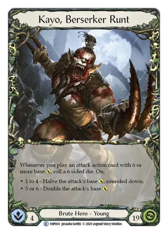 Kayo, Berserker Runt — History Pack Vol.1 Flesh and Blood card by Jessada Sutthi