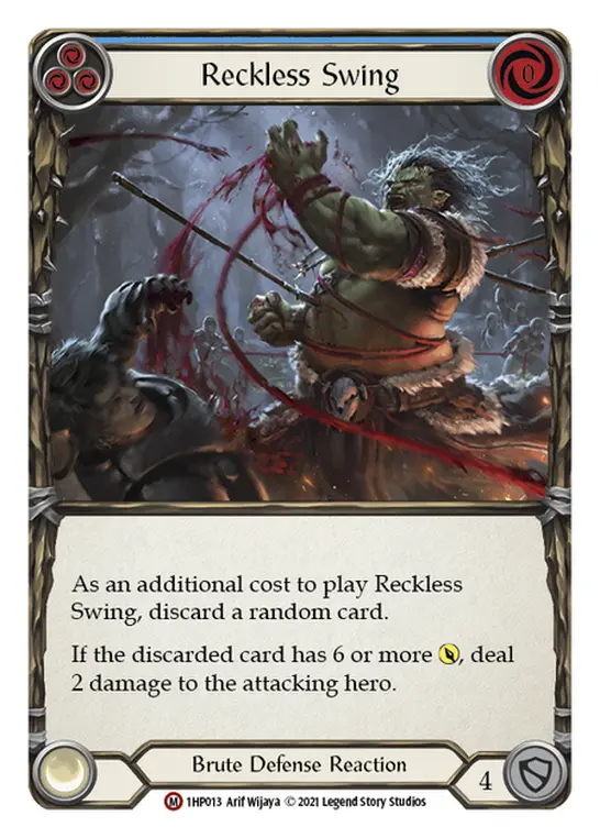 Reckless Swing — History Pack Vol.1 Flesh and Blood card by Arif Wijaya