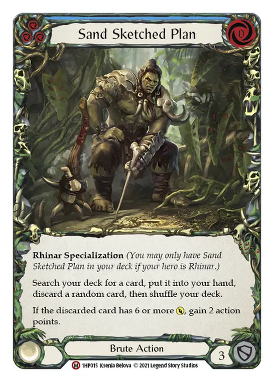 Sand Sketched Plan — History Pack Vol.1 Flesh and Blood card by Ksenia Belova