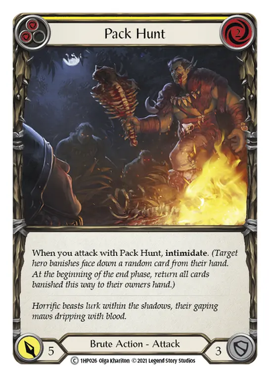 Pack Hunt (Yellow) — History Pack Vol.1 Flesh and Blood card by Olga Khariton