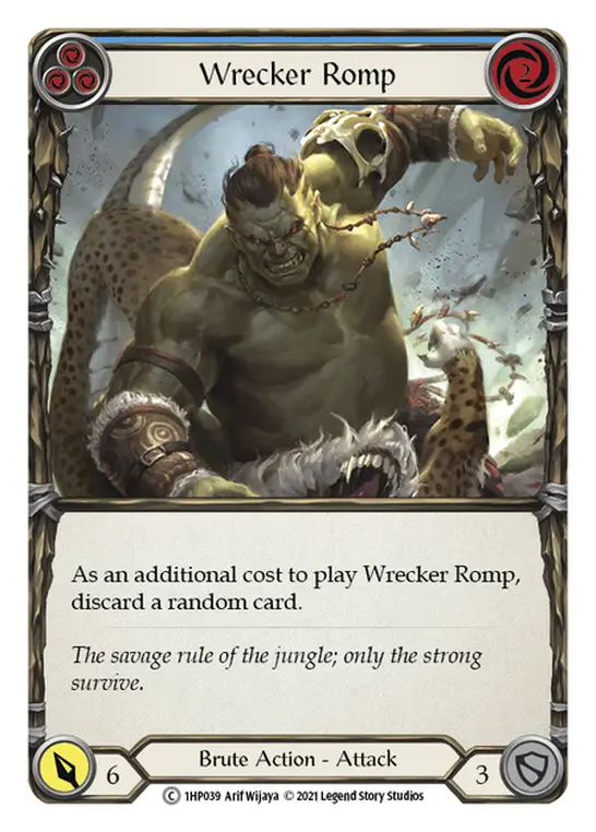 Wrecker Romp (Blue) — History Pack Vol.1 Flesh and Blood card by Arif Wijaya