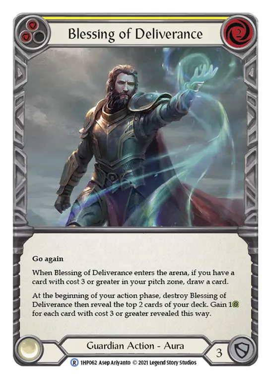 Blessing of Deliverance (Yellow) — History Pack Vol.1 Flesh and Blood card by Asep Ariyanto