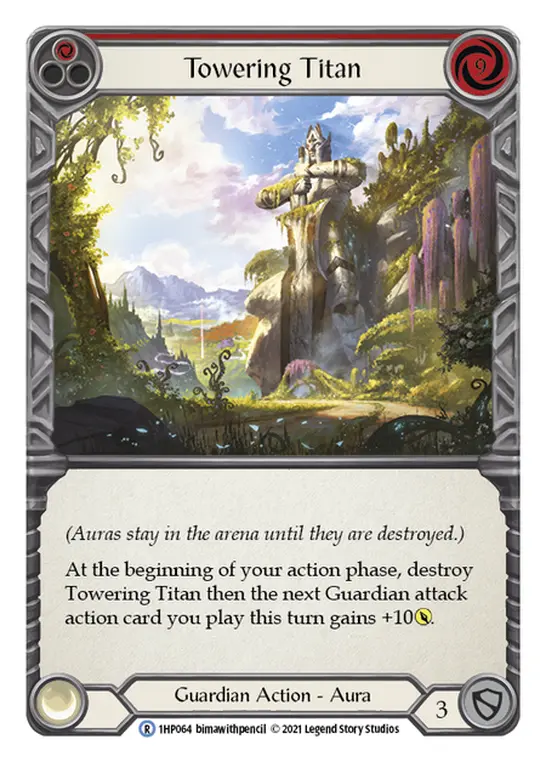 Towering Titan (Red) — History Pack Vol.1 Flesh and Blood card by bimawithpencil