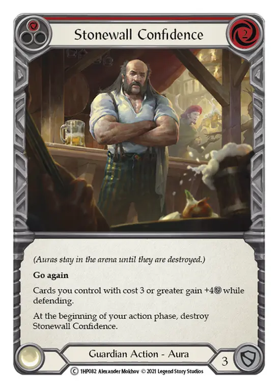 Stonewall Confidence (Red) — History Pack Vol.1 Flesh and Blood card by Alexander Mokhov