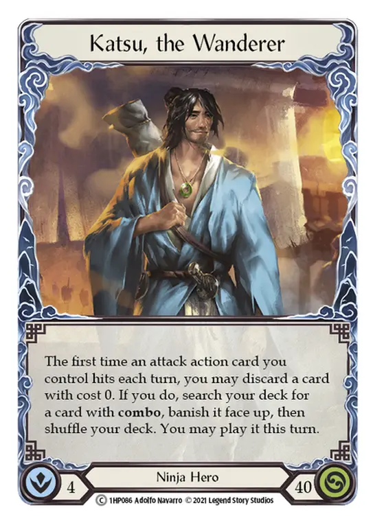 Katsu, the Wanderer — History Pack Vol.1 Flesh and Blood card by Adolfo Navarro