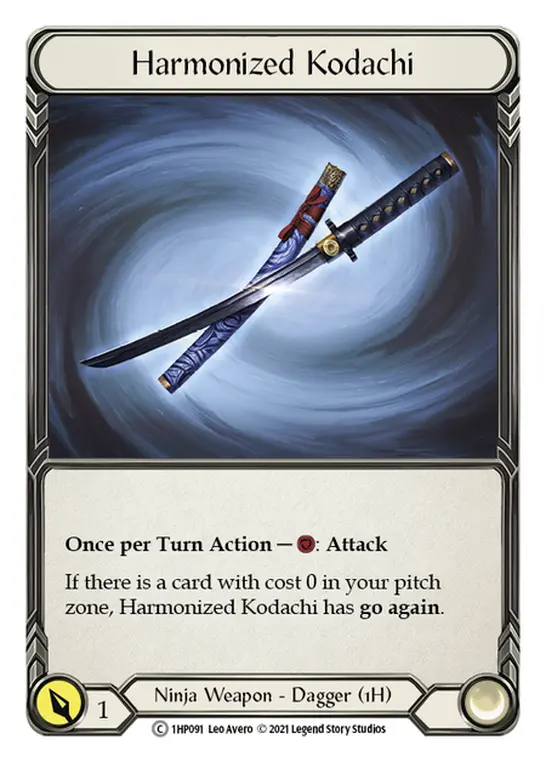 Harmonized Kodachi (1HP091) — History Pack Vol.1 Flesh and Blood card by Leo Avero