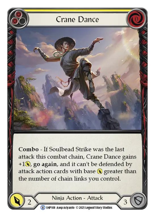 Crane Dance (Yellow) — History Pack Vol.1 Flesh and Blood card by Asep Ariyanto