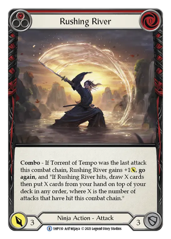 Rushing River (Red) — History Pack Vol.1 Flesh and Blood card by Arif Wijaya