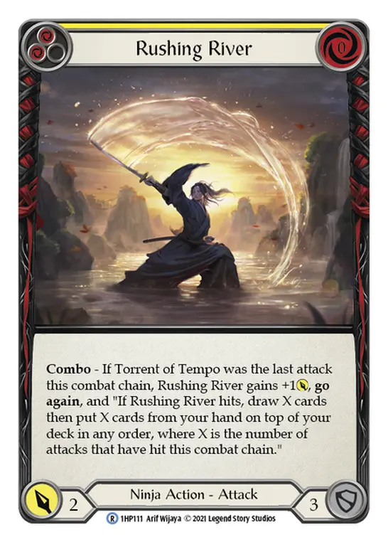 Rushing River (Yellow) — History Pack Vol.1 Flesh and Blood card by Arif Wijaya