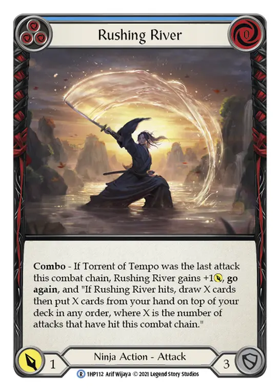 Rushing River (Blue) — History Pack Vol.1 Flesh and Blood card by Arif Wijaya