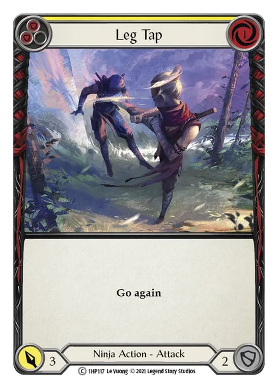 Leg Tap (Yellow) — History Pack Vol.1 Flesh and Blood card by Le Vuong