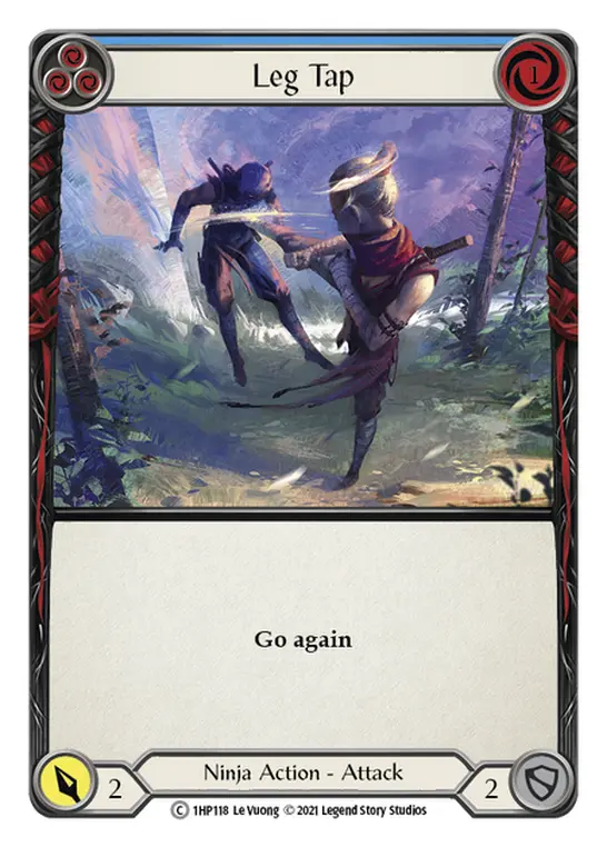 Leg Tap (Blue) — History Pack Vol.1 Flesh and Blood card by Le Vuong