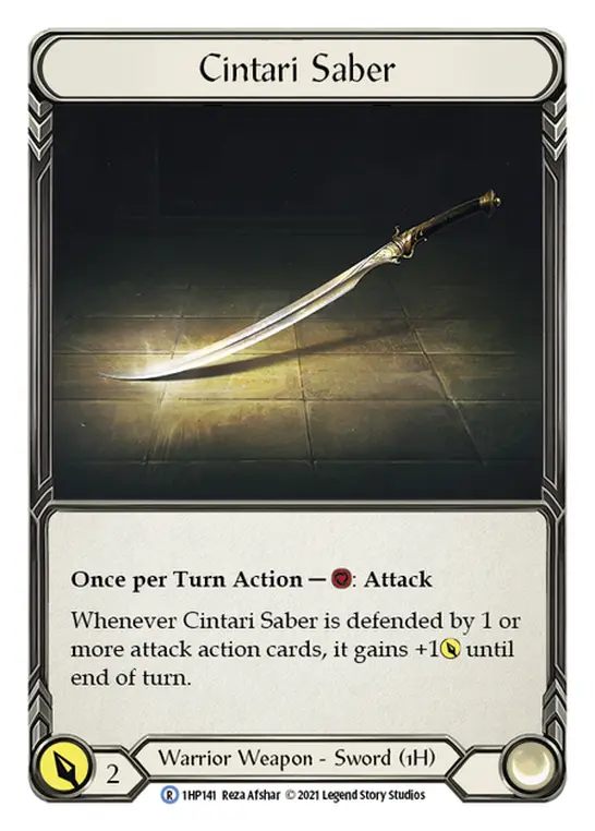 Cintari Saber (1HP141) — History Pack Vol.1 Flesh and Blood card by Reza Afshar