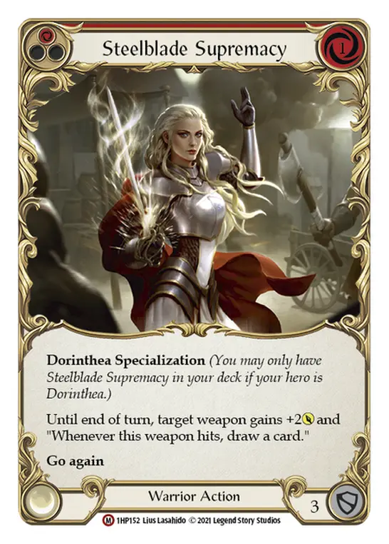 Steelblade Supremacy — History Pack Vol.1 Flesh and Blood card by Lius Lasahido
