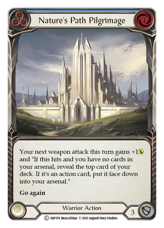 Nature's Path Pilgrimage (Blue) — History Pack Vol.1 Flesh and Blood card by Reza Afshar