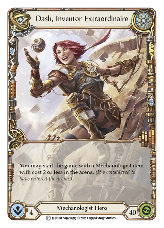 Dash, Inventor Extraordinaire — History Pack Vol.1 Flesh and Blood card by Sam Yang