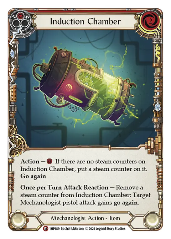 Induction Chamber — History Pack Vol.1 Flesh and Blood card by Rachel Alderson