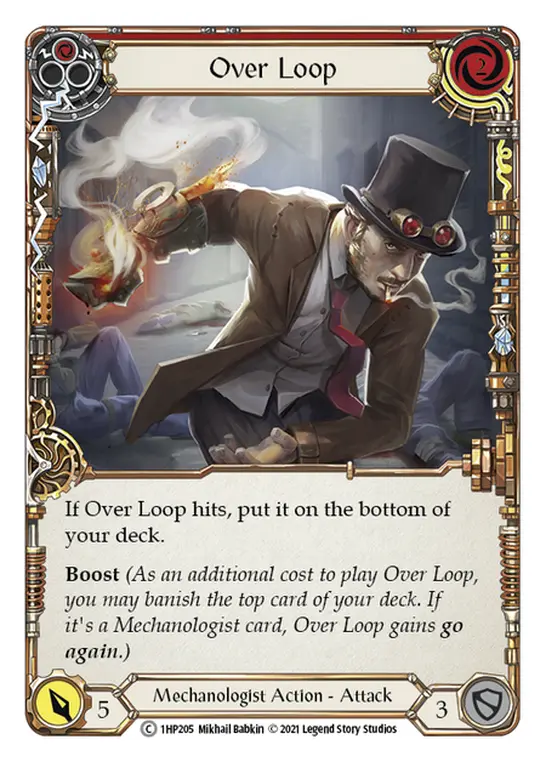 Over Loop (Red) — History Pack Vol.1 Flesh and Blood card by Mikhail Babkin