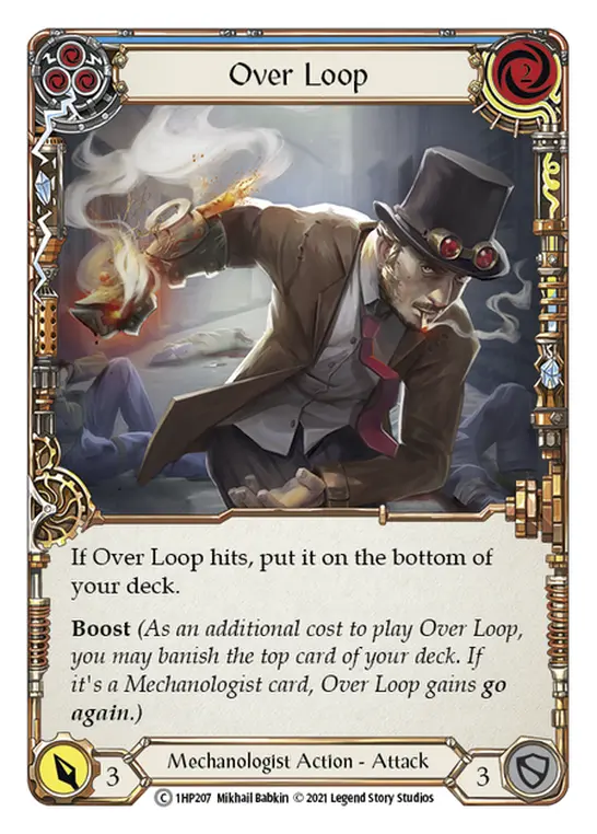 Over Loop (Blue) — History Pack Vol.1 Flesh and Blood card by Mikhail Babkin