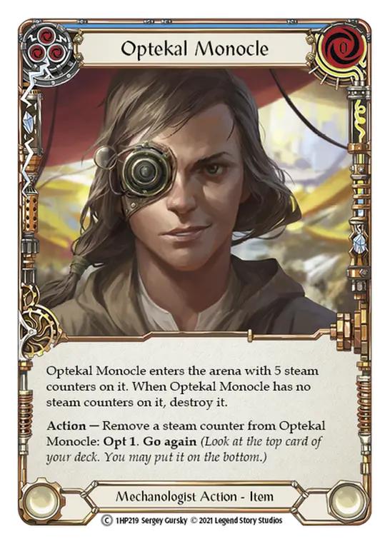 Optekal Monocle — History Pack Vol.1 Flesh and Blood card by Sergey Gurskiy