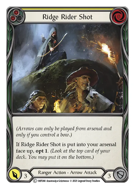 Ridge Rider Shot (Yellow) — History Pack Vol.1 Flesh and Blood card by Anastasiya Grintsova