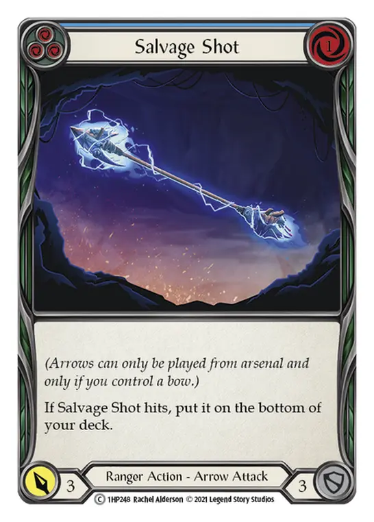 Salvage Shot (Blue) — History Pack Vol.1 Flesh and Blood card by Rachel Alderson