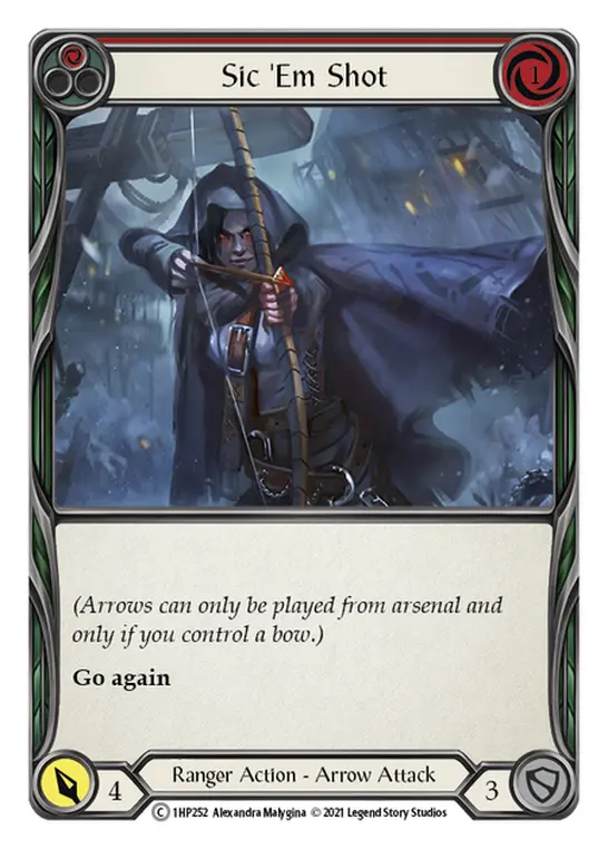 Sic 'Em Shot (Red) — History Pack Vol.1 Flesh and Blood card by Alexandra Malygina