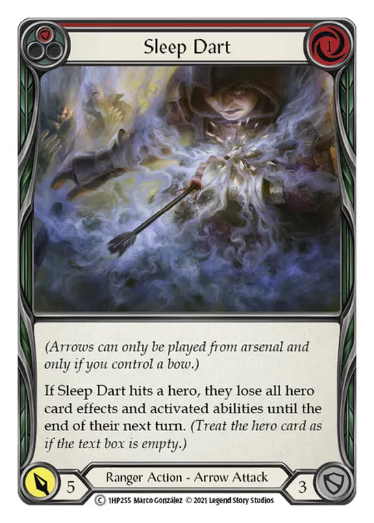 Sleep Dart (Red) — History Pack Vol.1 Flesh and Blood card by Marco González