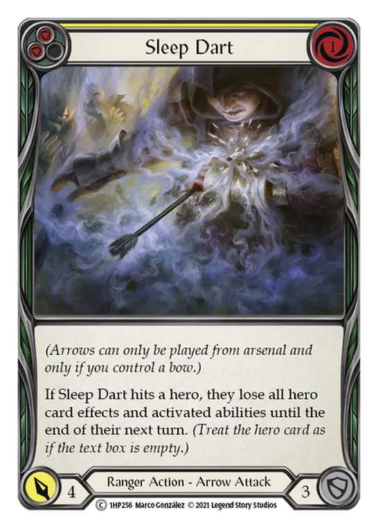 Sleep Dart (Yellow) — History Pack Vol.1 Flesh and Blood card by Marco González