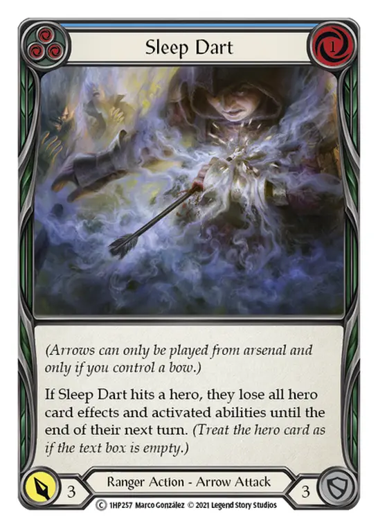 Sleep Dart (Blue) — History Pack Vol.1 Flesh and Blood card by Marco González