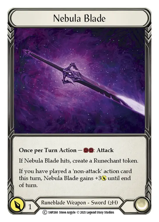 Nebula Blade — History Pack Vol.1 Flesh and Blood card by Steve Argyle