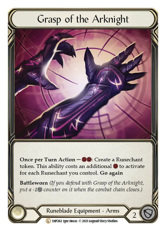 Grasp of the Arknight — Flesh and Blood card