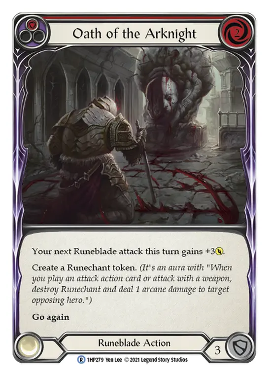 Oath of the Arknight (Red) — History Pack Vol.1 Flesh and Blood card by Yen Lee