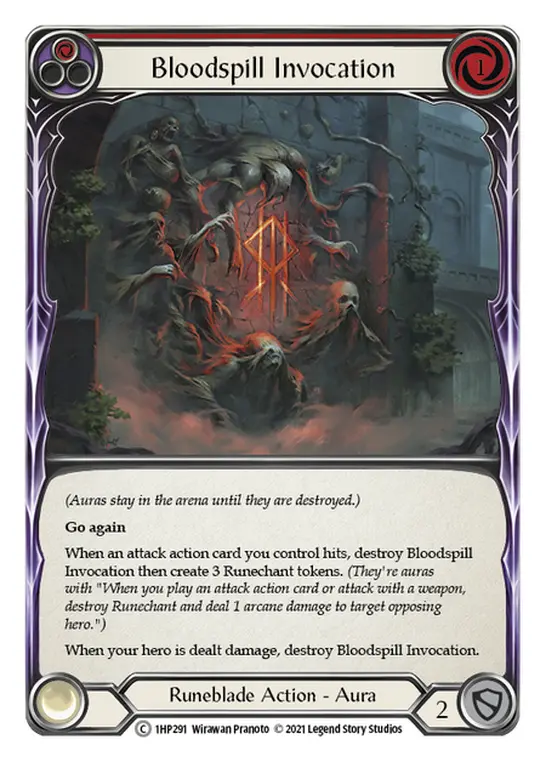Bloodspill Invocation (Red) — History Pack Vol.1 Flesh and Blood card by Wirawan Pranoto