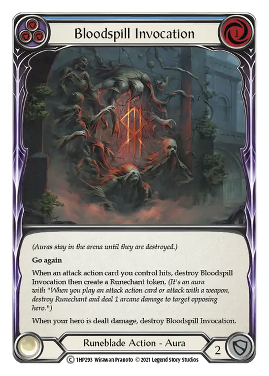 Bloodspill Invocation (Blue) — History Pack Vol.1 Flesh and Blood card by Wirawan Pranoto