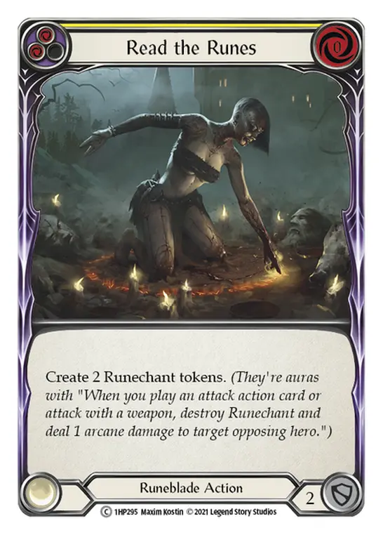 Read the Runes (Yellow) — History Pack Vol.1 Flesh and Blood card by Max Kostin
