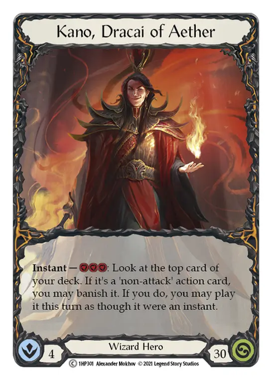 Kano, Dracai of Aether — History Pack Vol.1 Flesh and Blood card by Alexander Mokhov