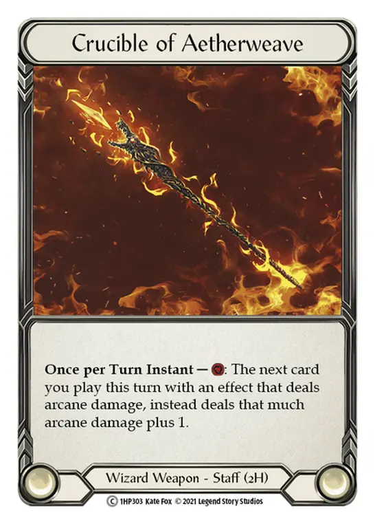 Crucible of Aetherweave — History Pack Vol.1 Flesh and Blood card by Kate Fox
